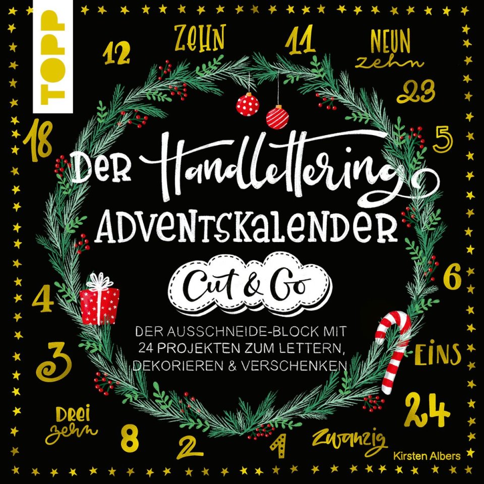 TOPP / frechverlag Der Handlettering-Adventskalender – Cut & Go