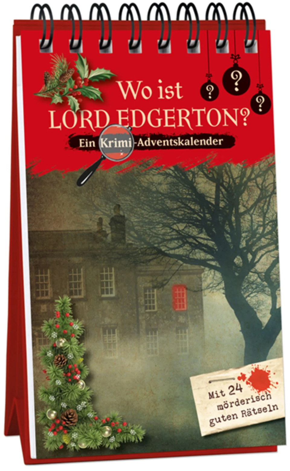 Kaufmann Verlag Wo ist Lord Edgerton? – Ein Krimi-Adventskalender mit 24 Rätseln