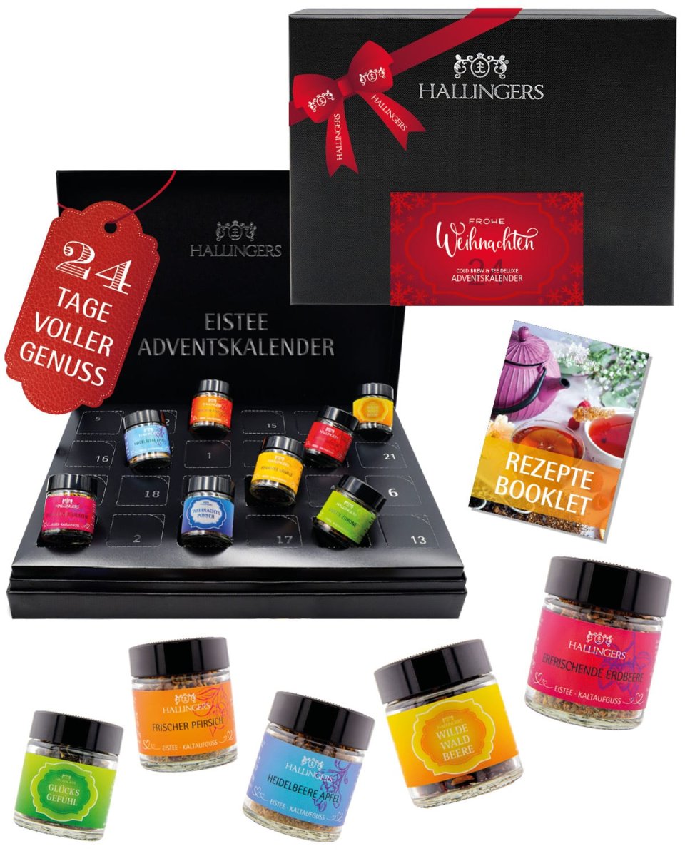 Hallingers Genuss Manufaktur Tee-Adventskalender »Tee & ColdBrew Eistee«