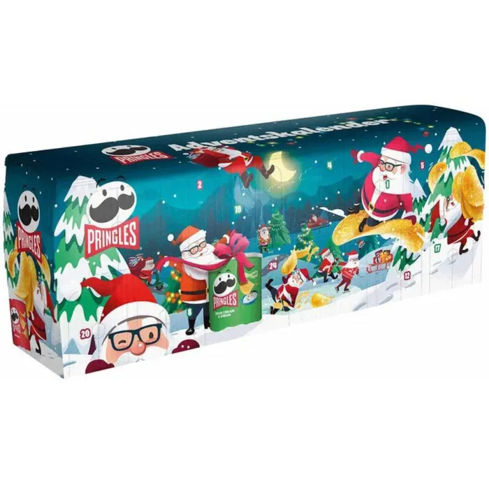 Pringles Adventskalender XXL Dunkelblau – 24 Dosen