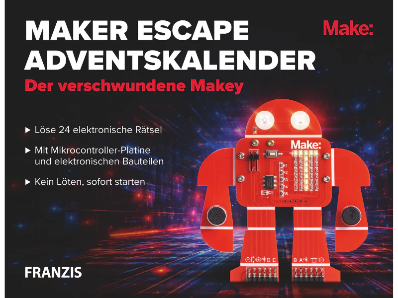 FRANZIS Maker Escape Adventskalender – Der verschwundene Makey 2026