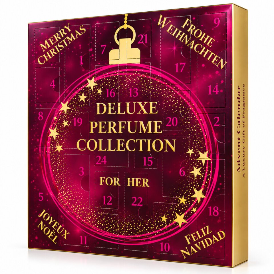 Real Time Deluxe Parfum-Adventskalender 2026 Damen „Dark Pink“