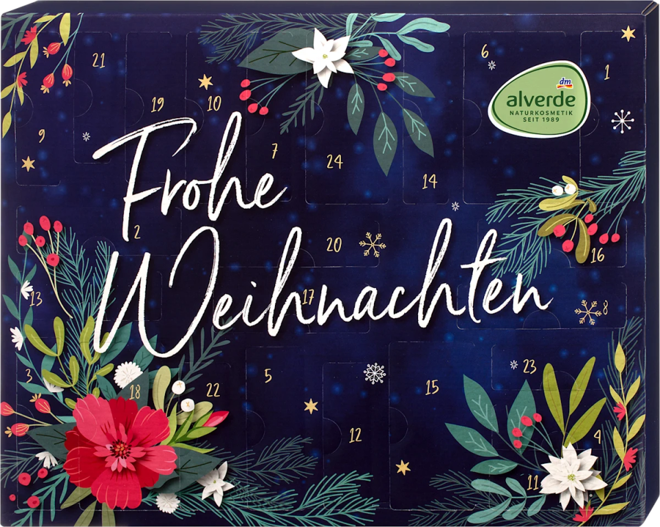 alverde NATURKOSMETIK Adventskalender 2026 Frohe Weihnachten