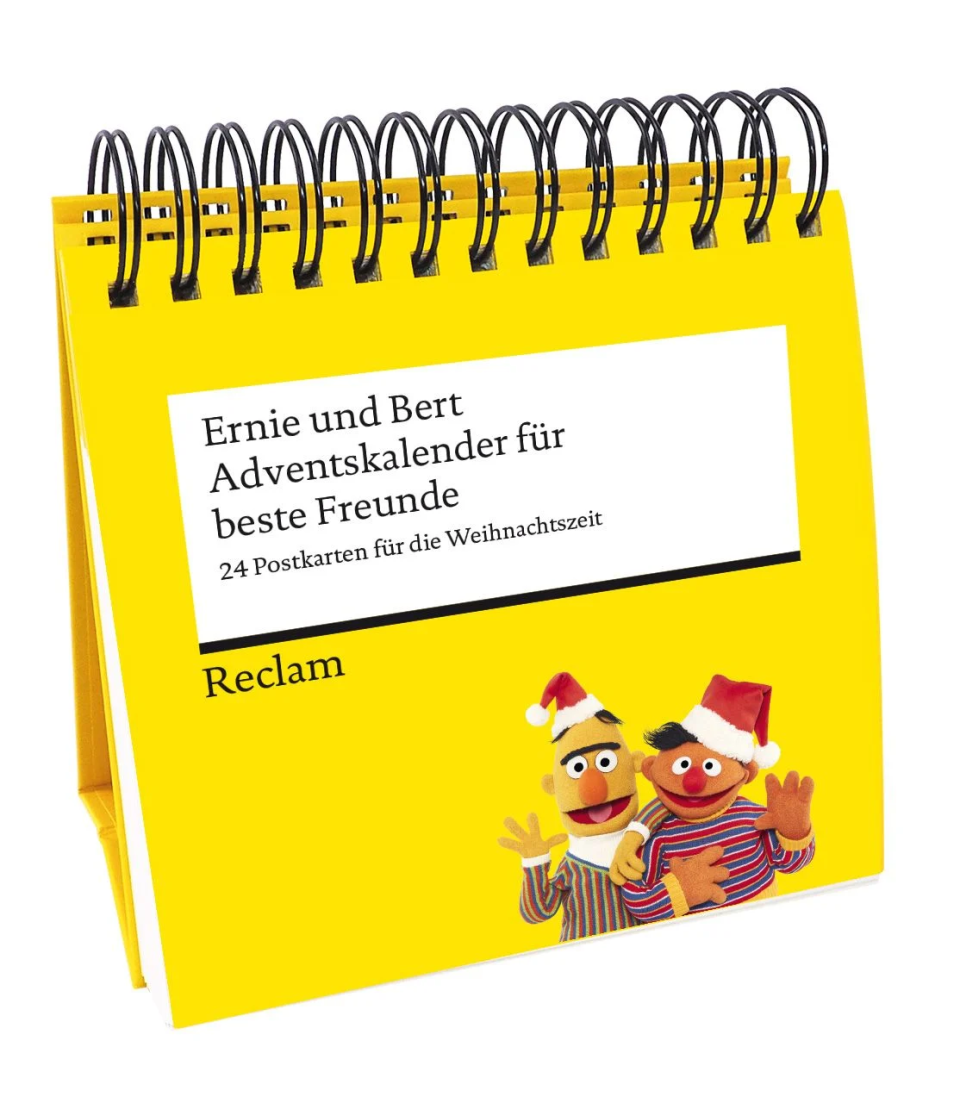 Reclam Ernie und Bert Adventskalender für beste Freunde – 24 Postkarten 2026