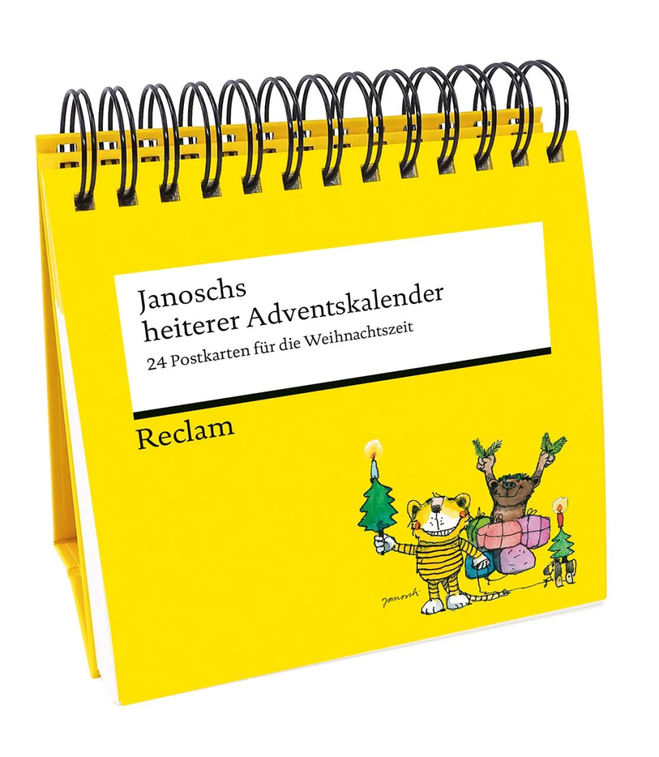 Reclam Janoschs heiterer Adventskalender – 24 Postkarten