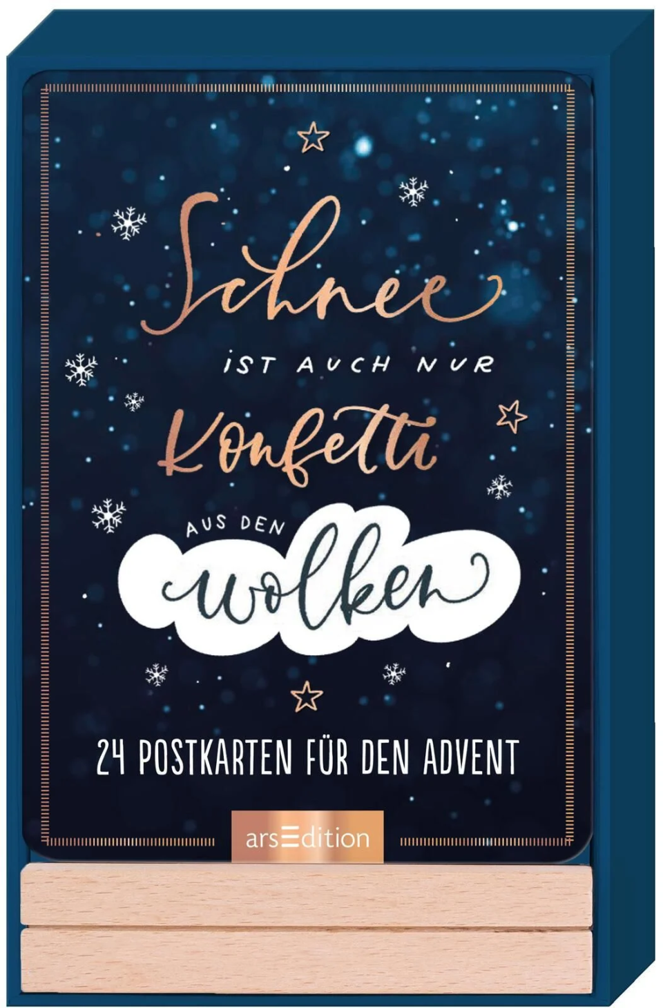 arsEdition Schnee ist auch nur Konfetti aus den Wolken – 24 Postkarten für den Advent Adventskalender