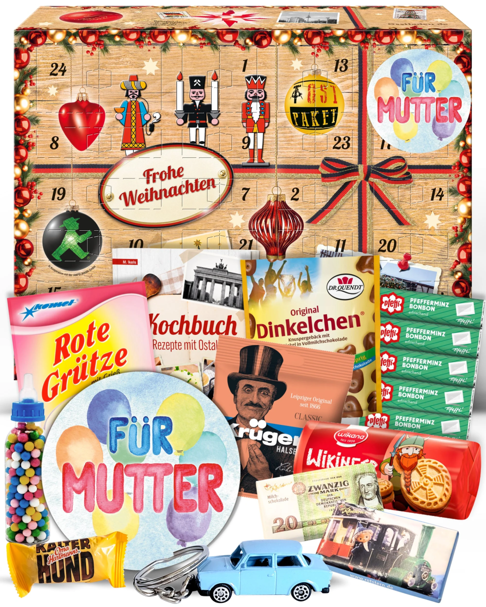Für Mutter (Ostprodukte-Versand) Ostalgie-Adventskalender 2026 mit DDR-Kultprodukten