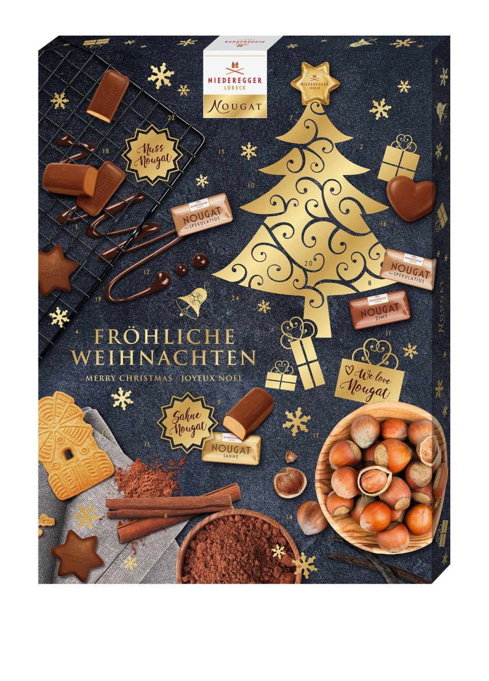 Niederegger Adventskalender Nougat