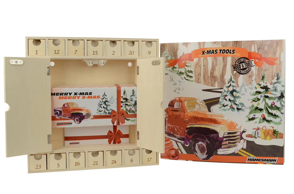 Brüder Mannesmann Holz-Adventskalender mit Werkzeug