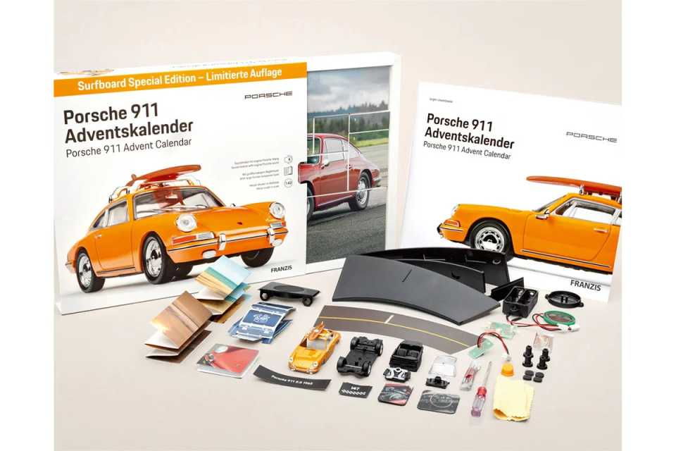 Franzis Porsche 911 Adventskalender „Surfbrett“ Sonderedition