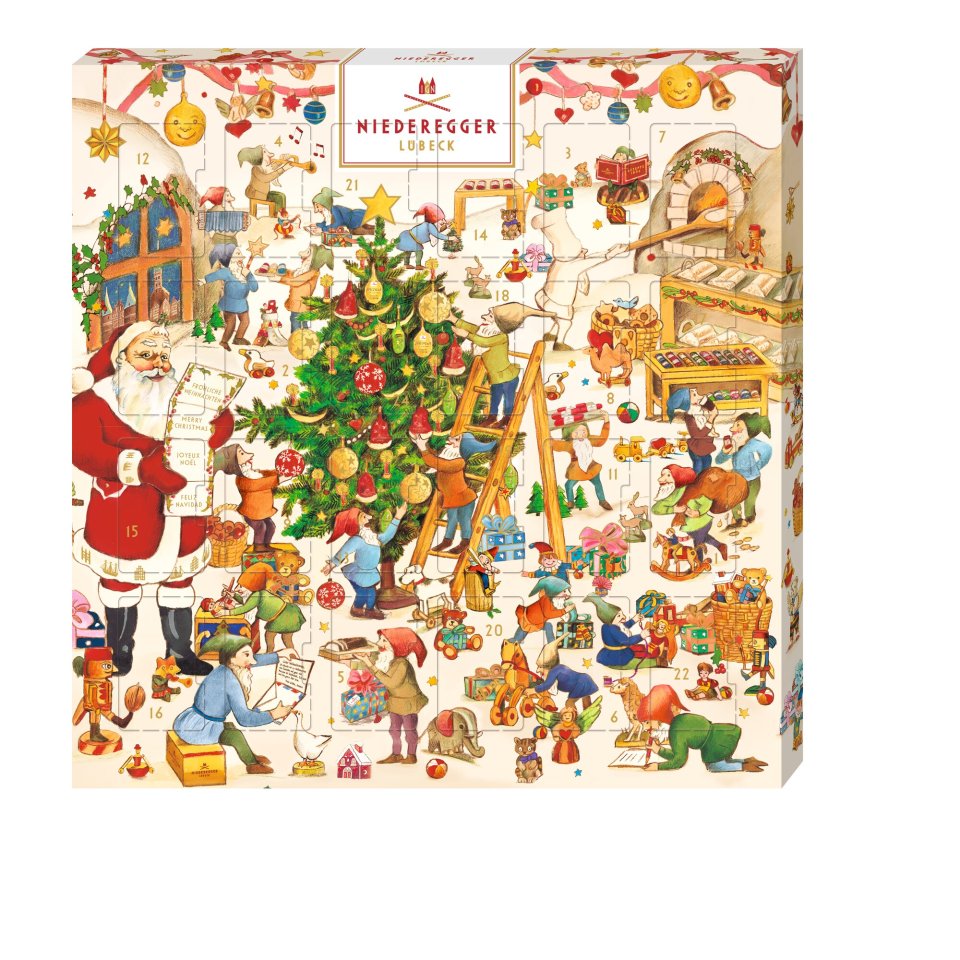 Niederegger Mini-Adventskalender „Wichtelwerkstatt“