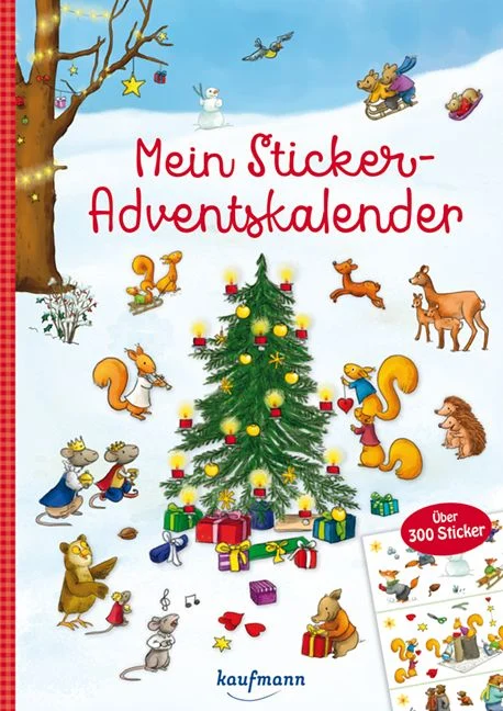 Kaufmann Mein Sticker-Adventskalender – Weihnachten im Wald