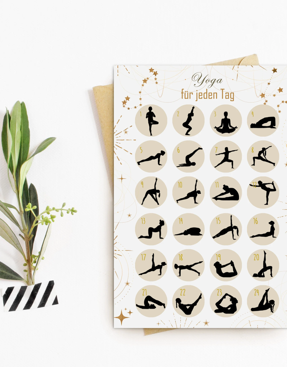 Nastami Postkarten-Adventskalender „Yoga für jeden Tag“