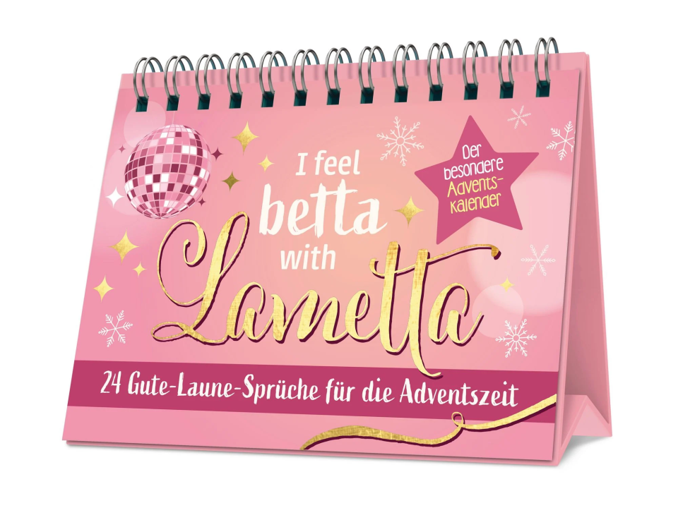 Naumann & Göbel I feel betta with Lametta – 24 Gute-Laune-Sprüche für die Adventszeit Adventskalender 2026