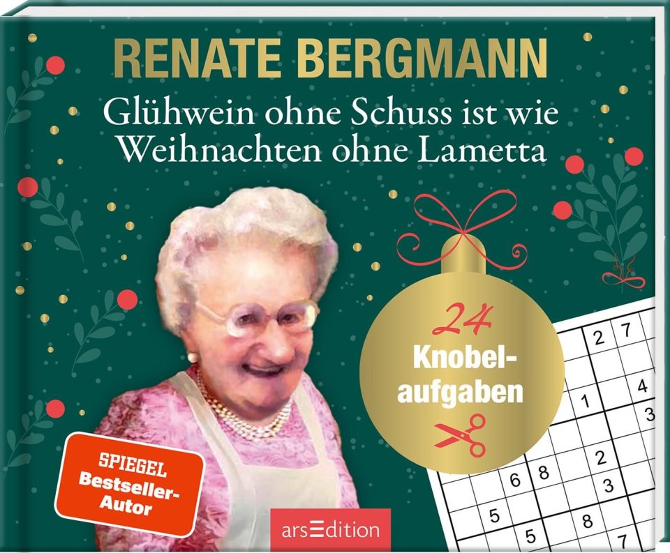 arsEdition Glühwein ohne Schuss ist wie Weihnachten ohne Lametta – Renate-Bergmann-Rätselkalender Adventskalender