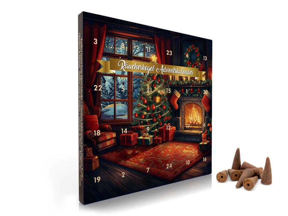 LUXflair Backflow Räucherkegel-Adventskalender – Design 2