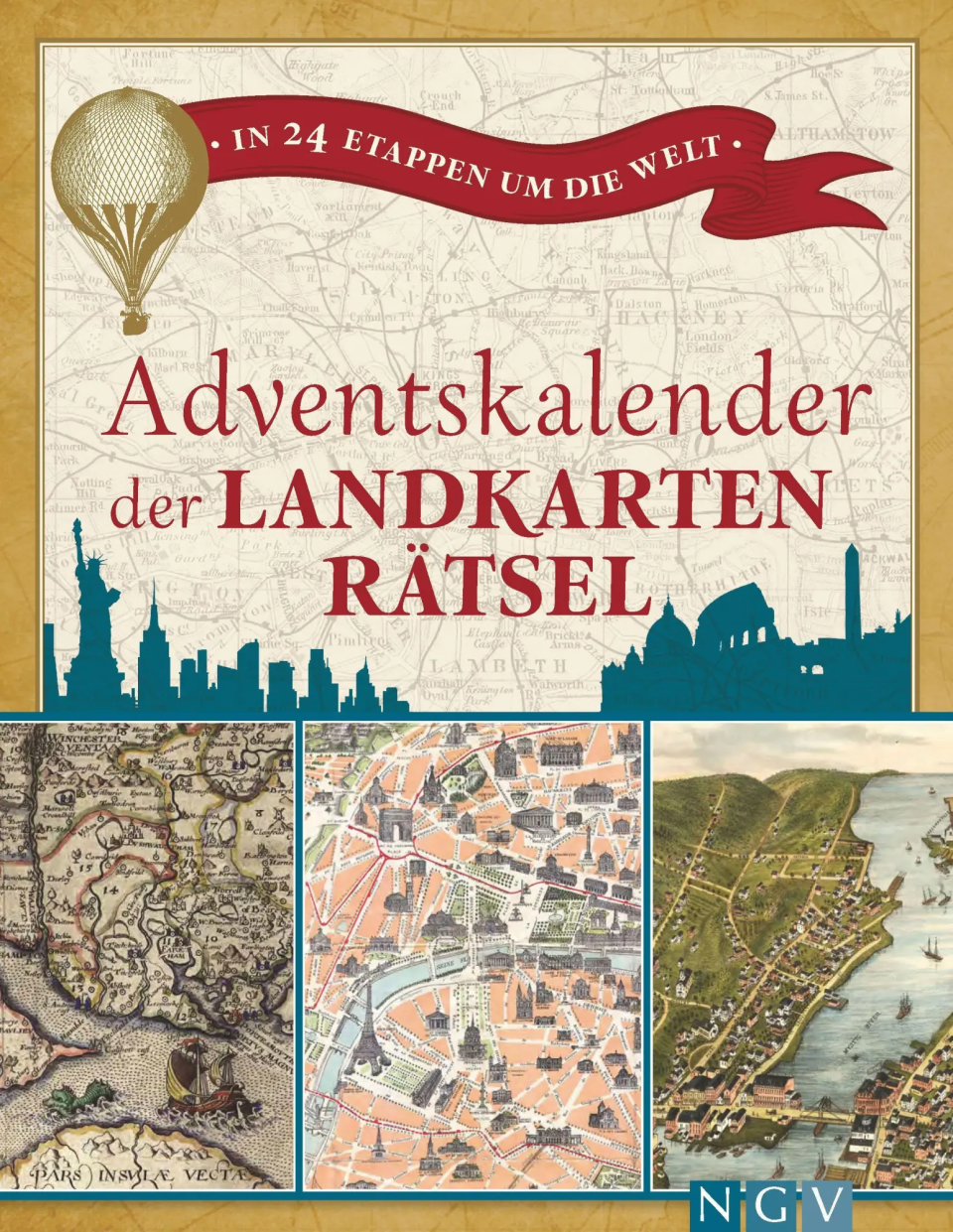 Naumann & Göbel Adventskalender der Landkartenrätsel – In 24 Etappen um die Welt