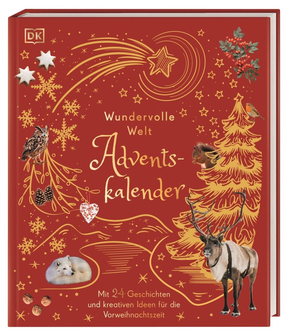 DK Verlag Wundervolle Welt. Adventskalender – Buch mit 24 Geschichten