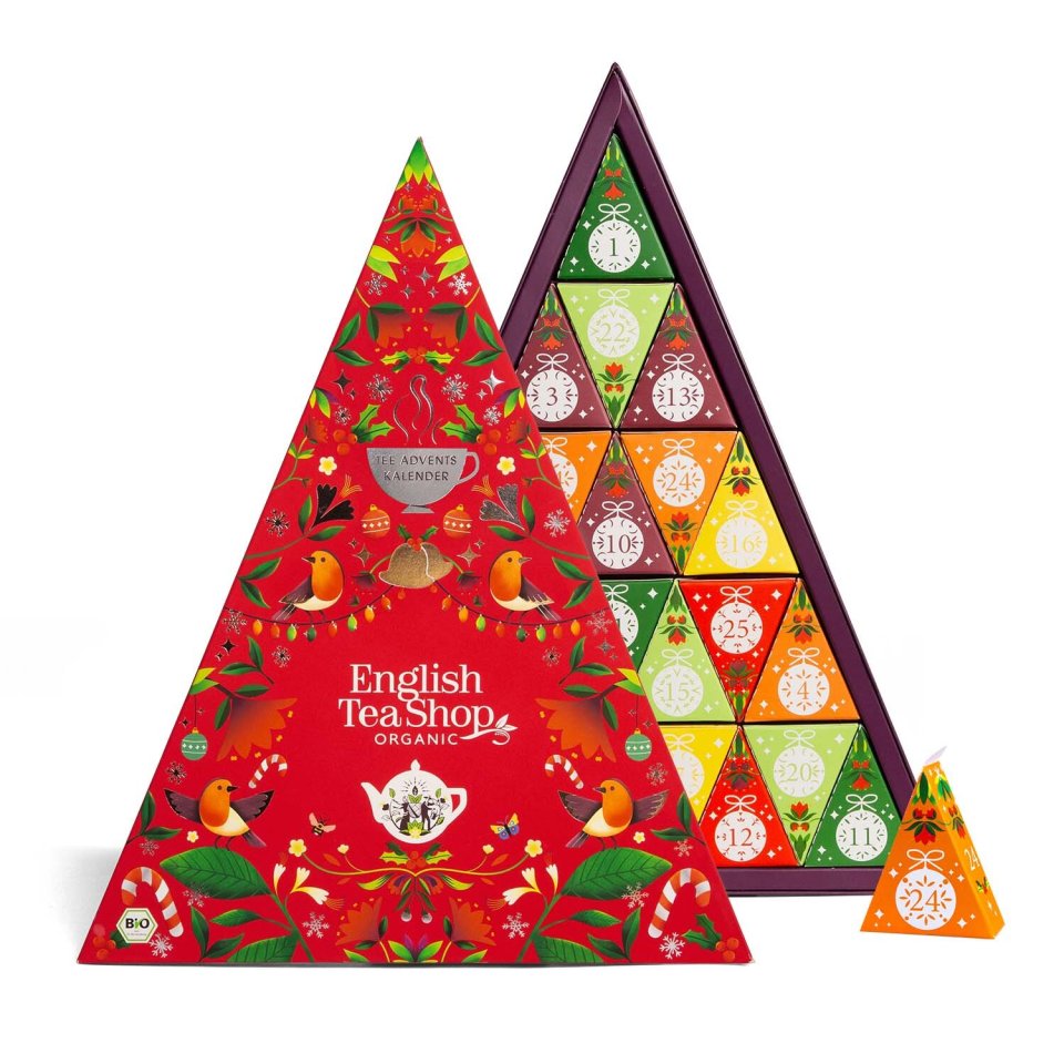 English Tea Shop Bio-Tee-Adventskalender „Mosaik rot“