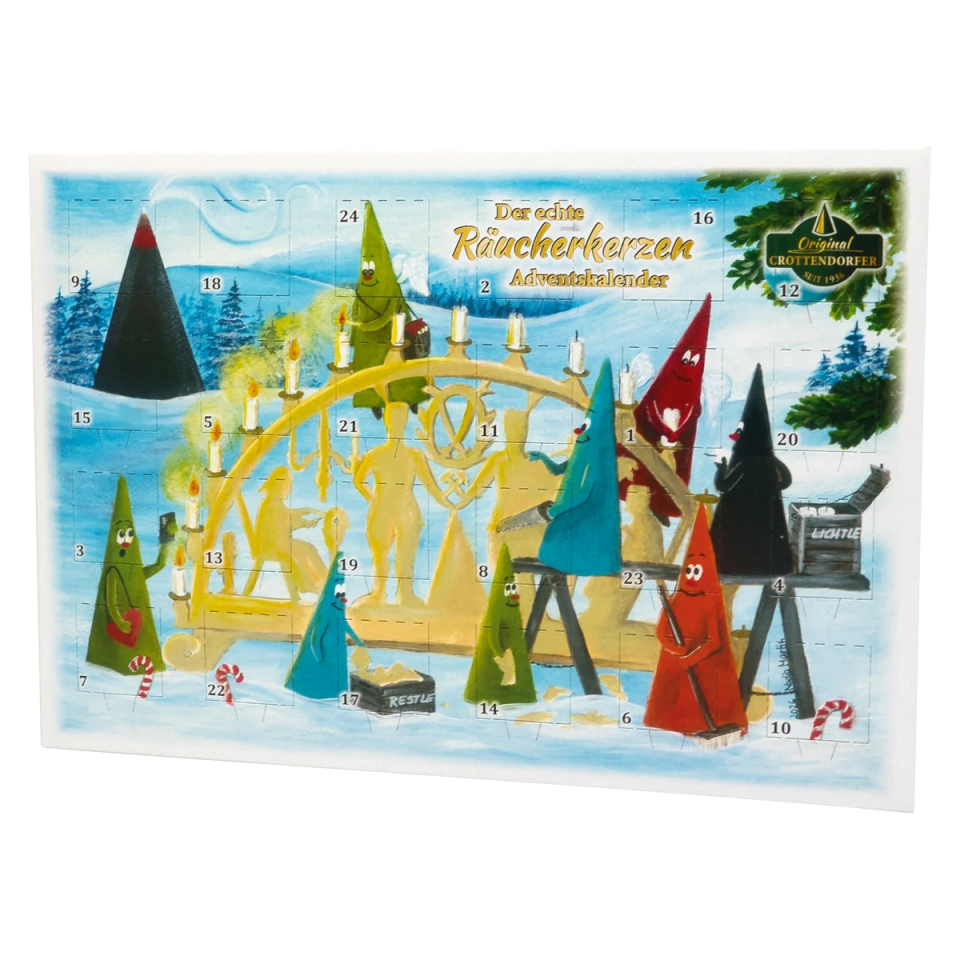 Original Crottendorfer Räucherkerzen Adventskalender 2026 – Querformat