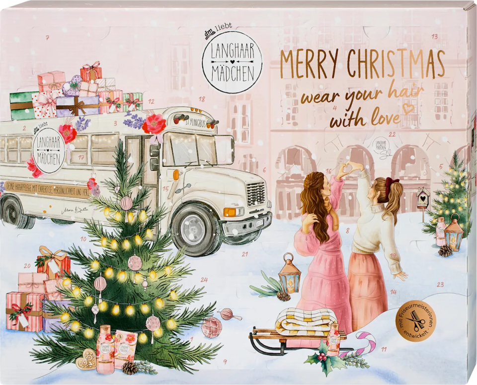 Langhaarmädchen Adventskalender 2026 „Merry Christmas“
