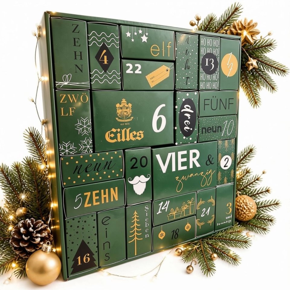 EILLES Tee-Adventskalender mit 24 Tea Diamonds zum Selbstbefüllen