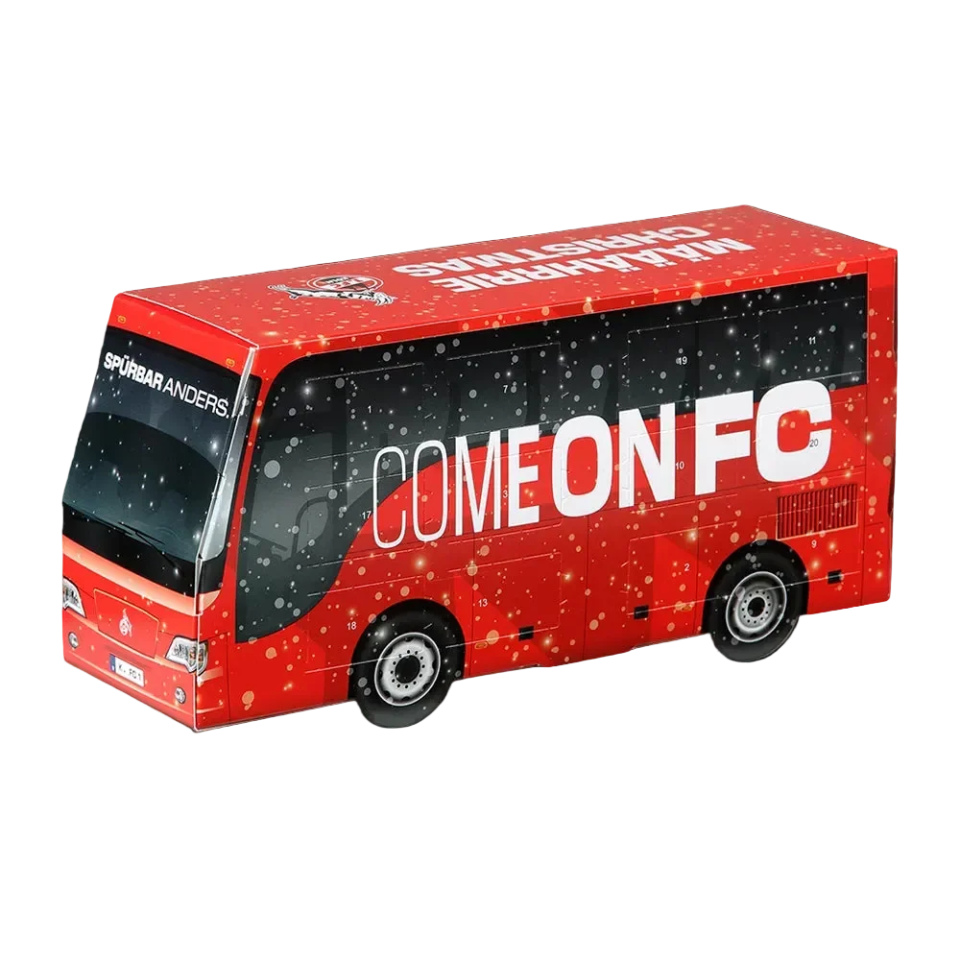 1. FC Köln Adventskalender Mannschaftsbus 3D