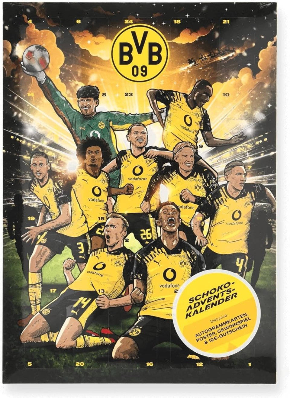 Borussia Dortmund BVB Comic Schoko-Adventskalender 2026