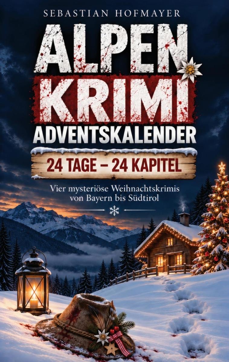Supeer Publishing Alpen Krimi Adventskalender – 24 Tage, 24 Kapitel, vier mysteriöse Weihnachtskrimis von Bayern bis Südtirol 2026