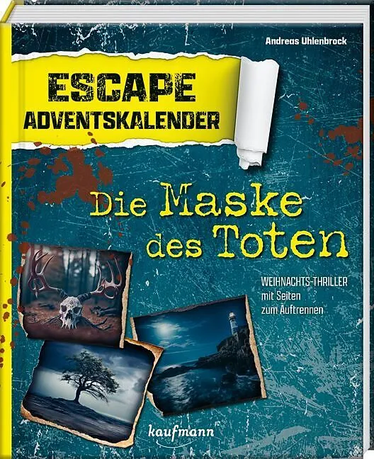 Kaufmann Verlag Escape-Adventskalender – Die Maske des Toten: Weihnachts-Thriller mit Seiten zum Auftrennen