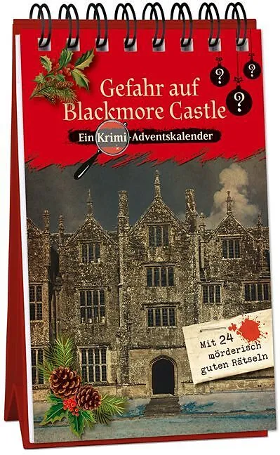 Kaufmann Verlag Gefahr auf Blackmore Castle – Ein Krimi-Adventskalender mit 24 mörderisch guten Rätseln