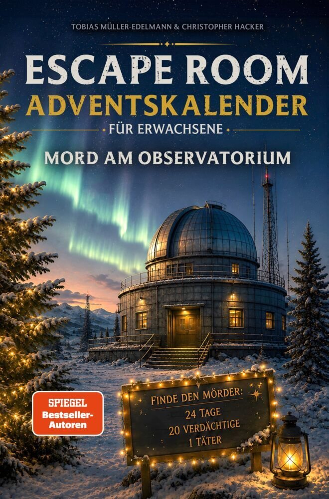 Moin Oida Verlag Escape Room Adventskalender für Erwachsene: Mord am Observatorium 2026
