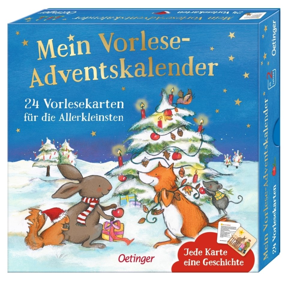 Oetinger Mein Vorlese-Adventskalender – 24 Vorlesekarten für die Allerkleinsten 2026