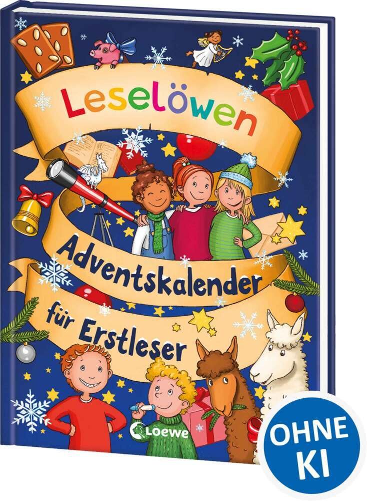 Loewe Leselöwen-Adventskalender für Erstleser – Geschichten zur Weihnachtszeit in 24 Kapiteln