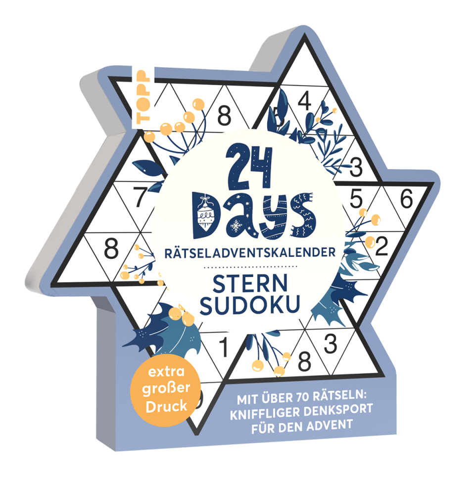 TOPP 24 DAYS Rätseladventskalender – Sternsudoku 2026