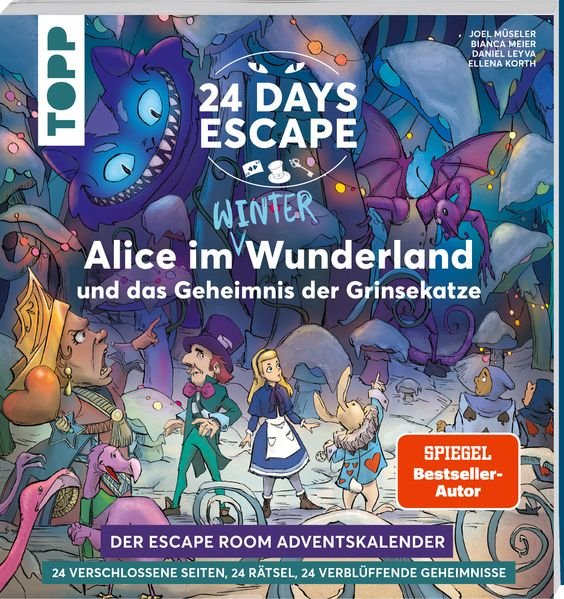 TOPP 24 DAYS ESCAPE – Alice im Wunderland und das Geheimnis der Grinsekatze Adventskalender