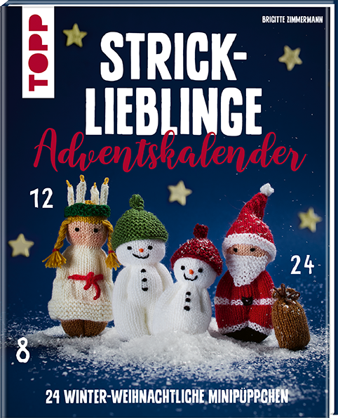 TOPP Mini-Stricklieblinge Adventskalender – 24 winter-weihnachtliche Minipüppchen