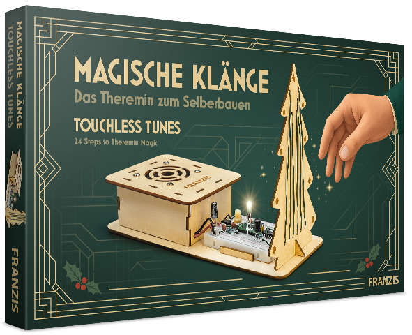 Franzis Theremin-Adventskalender „Magische Klänge“ – Instrument zum Selberbauen