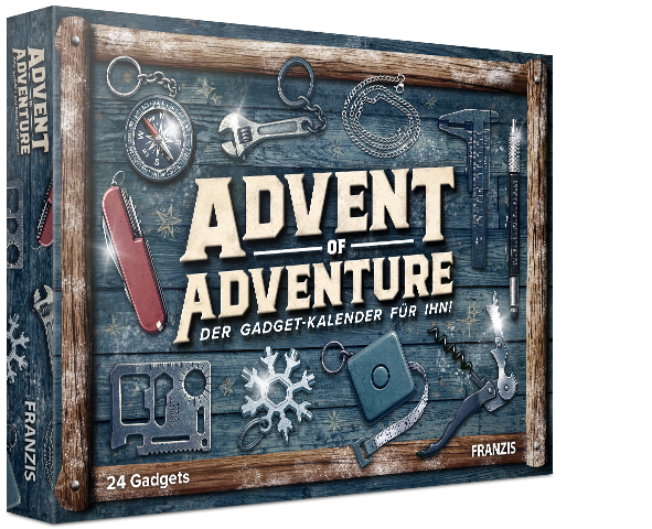 Franzis Advent of Adventure – Gadget-Adventskalender für Technik- und Outdoor-Fans