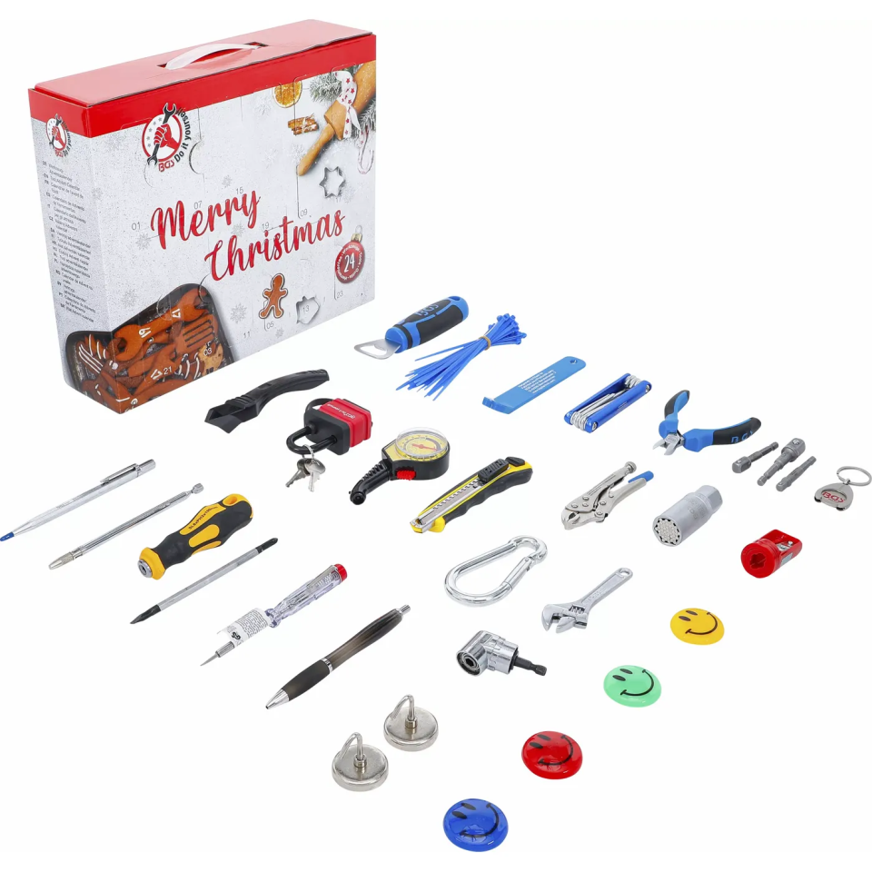 BGS DIY Werkzeug-Adventskalender für Heimwerker und Haushalt