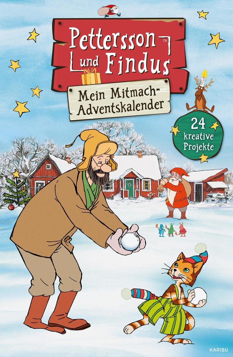 Karibu (Edel) Pettersson und Findus – Mitmach-Adventskalender mit 24 Mini-Büchern