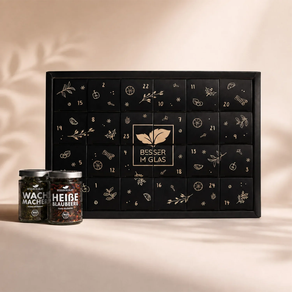 Besser im Glas Bio-Tee-Adventskalender 2026