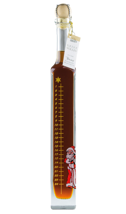Weisenbach Designer-Flasche „Adventskalender“ – Lebkuchen-Likör 350 ml