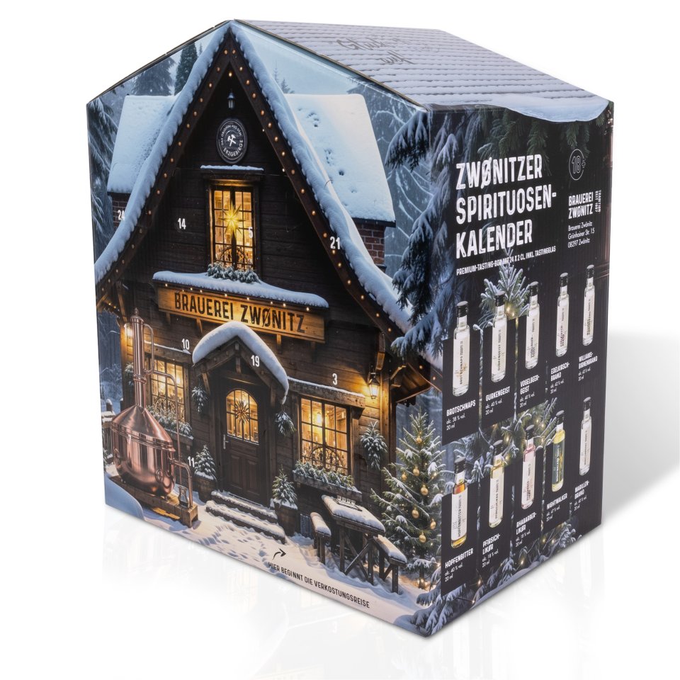 Brauerei Zwönitz Schnaps-Adventskalender 2026