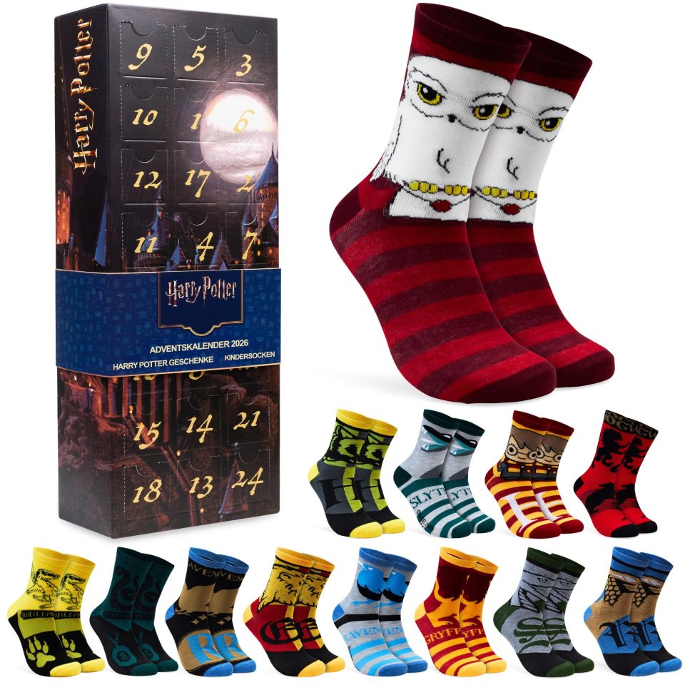 Get Trend Harry Potter Socken-Adventskalender 2026 Damen