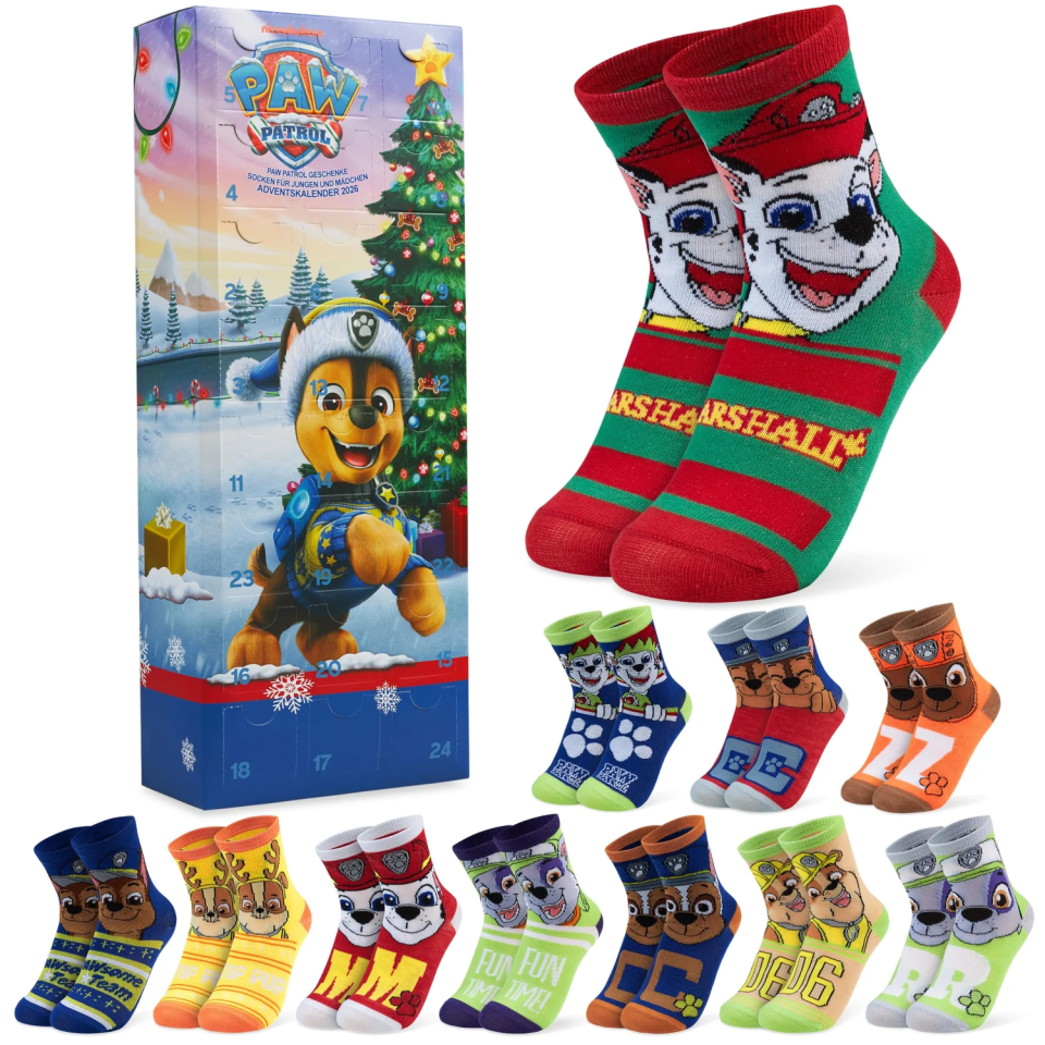 Get Trend PAW Patrol Chase Socken-Adventskalender 2026