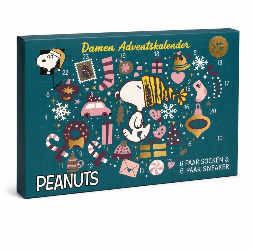 PEANUTS Socken-Adventskalender