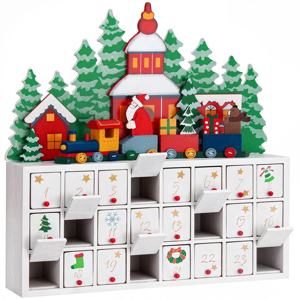 Spielwerk Adventskalender zum Befüllen „Winterlandschaft“ 2026