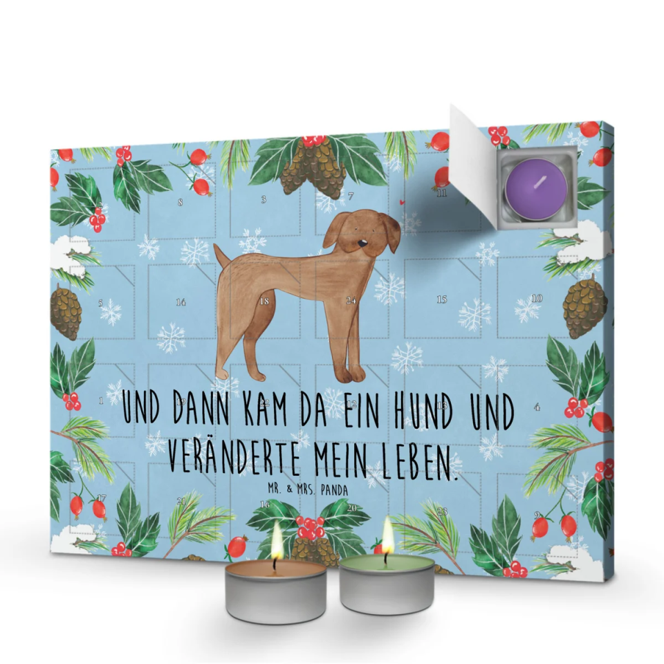 Mr. & Mrs. Panda personalisierter Hunde-Adventskalender