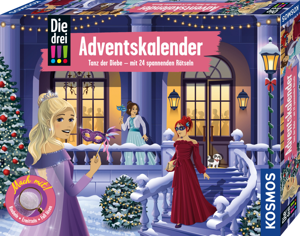 KOSMOS Die drei !!! Adventskalender 2026 „Tanz der Diebe“